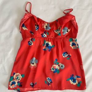 Red Floral Tank